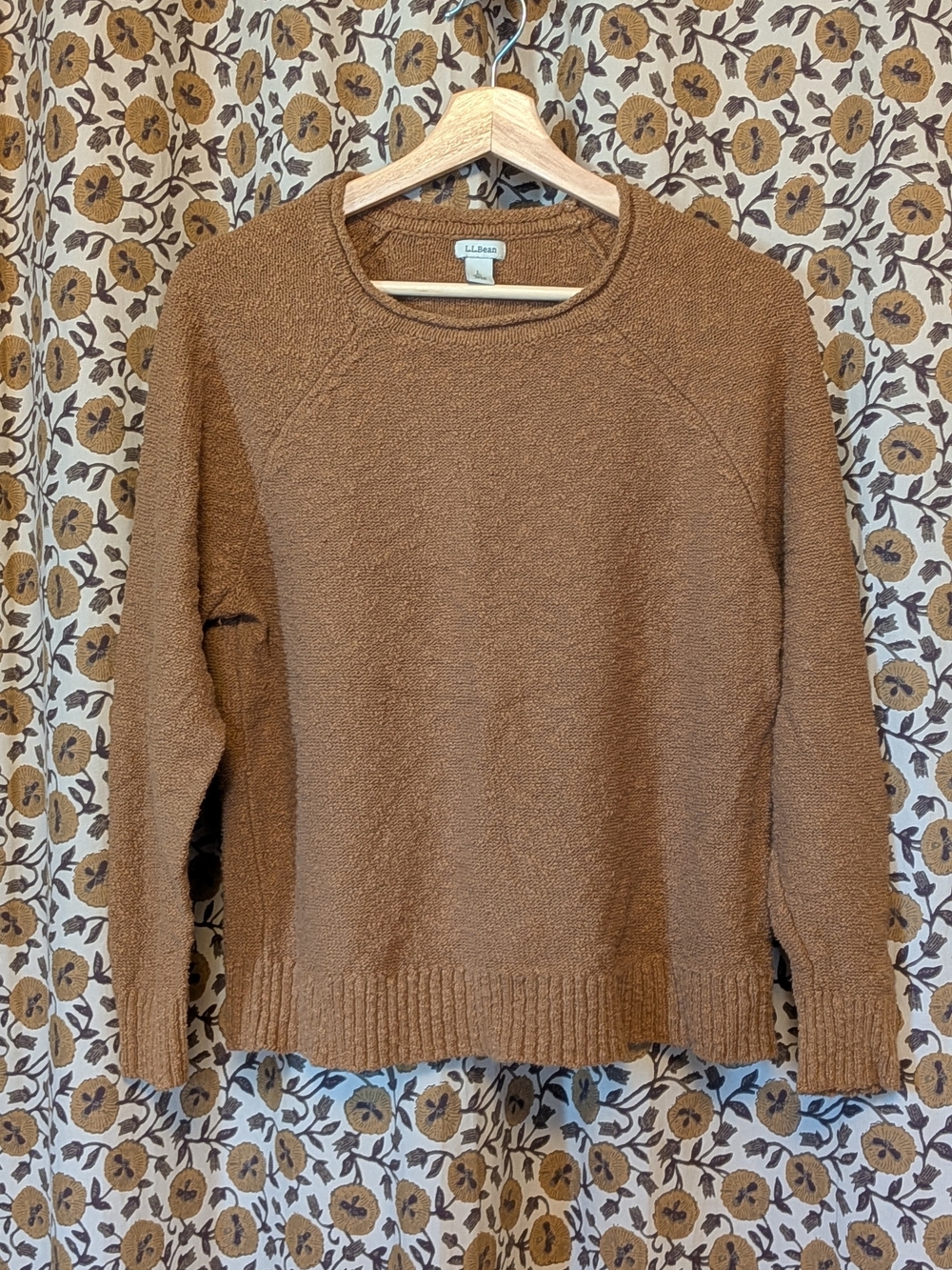 L.L. Bean Slub Roll-Neck Pullover
